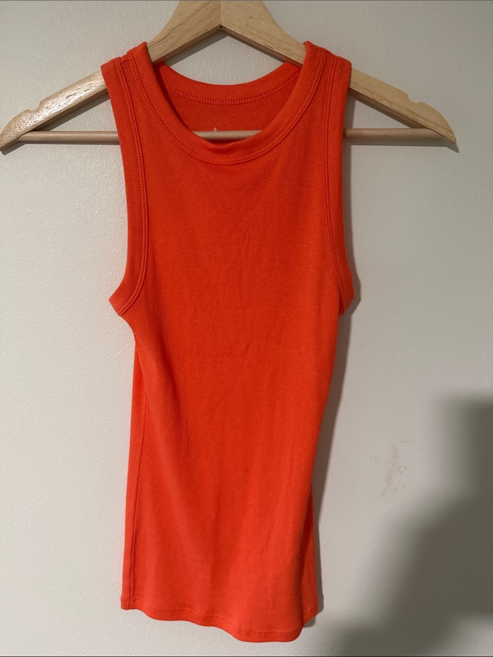 a new day Bright Orange Ribbed Tank Top - Women